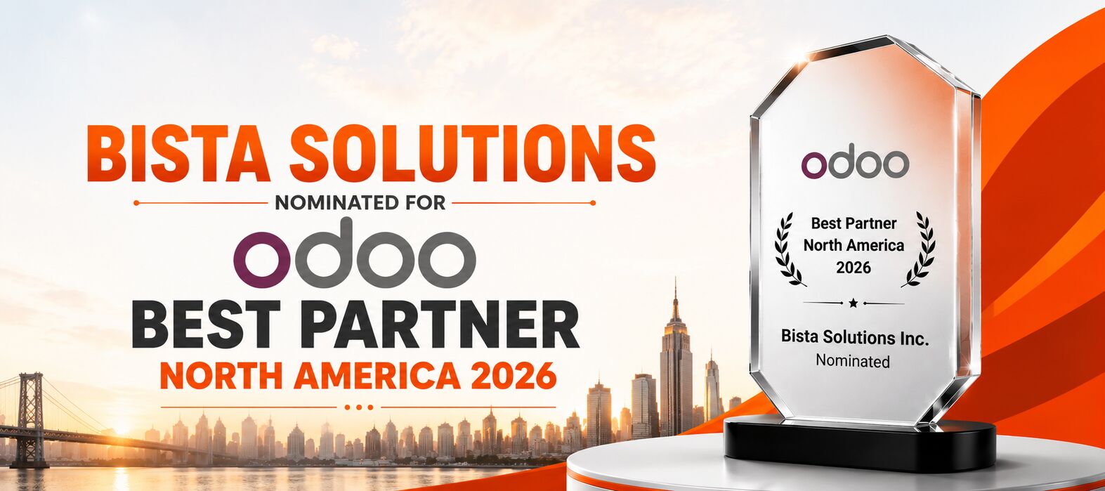 Bista Solutions Nominated for Odoo Best Partner North America 2026