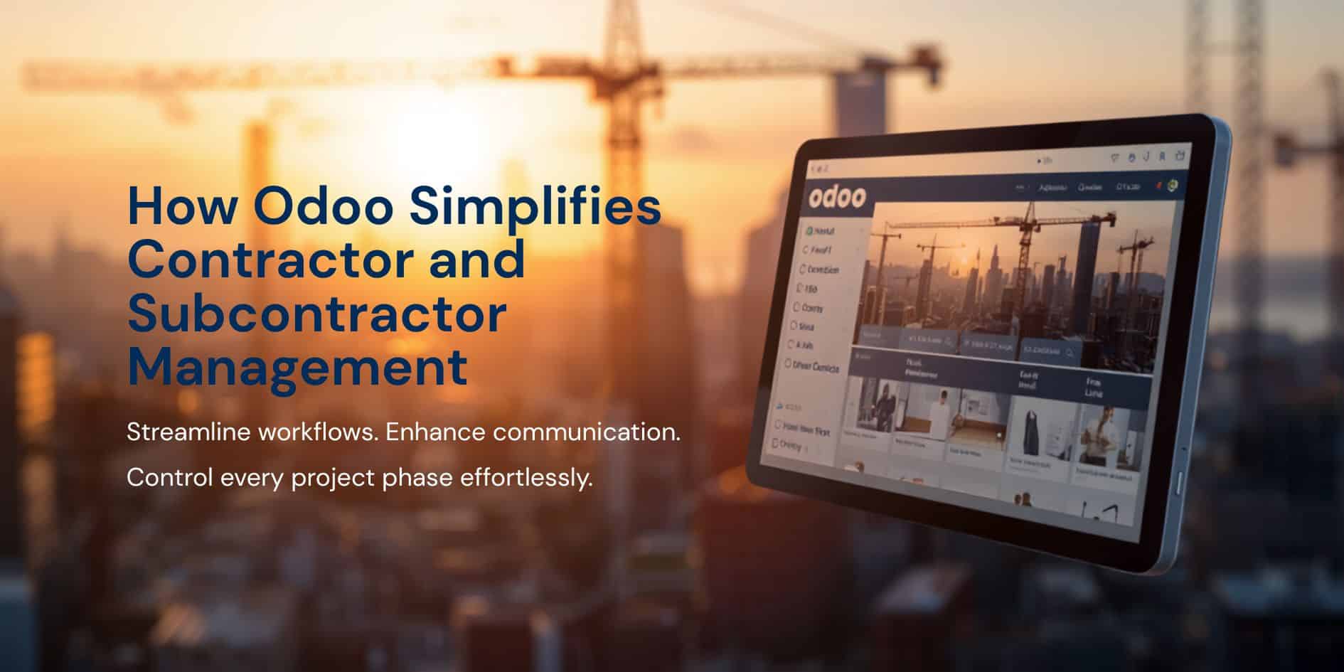 Odoo Contractor & Subcontractor Banner