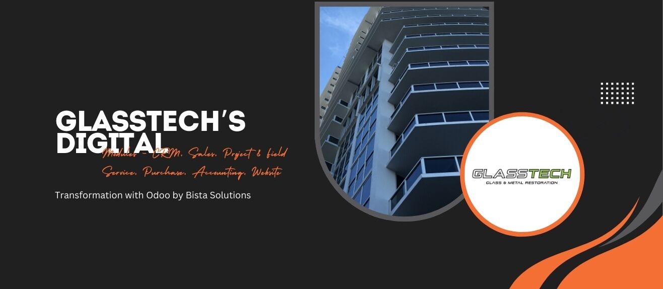 Glasstech Odoo case study. Succesful Odoo implementation by Bista Solutions, Inc.